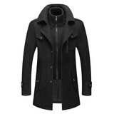 Brock | Men's Classic Double Layer Long Coat