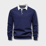 Clay | Men's Long Sleeve Collar Polo Shirt