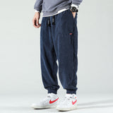 Maxwell | Men's Blue Corduroy Jogger Pants