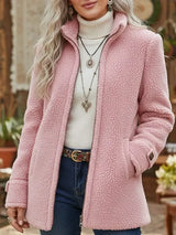 Jackie | Women's Teddy Jacket Pink