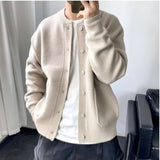 Brady | Men's Oversized Beige Cardigan