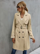 Mary | Women's Double Breasted Belted Trench Coat