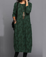 Lorraine | Women's Long Sleeve Pocket Maxi Dress