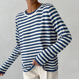 Sienna | Women's Navy Stripe Sweater