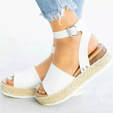 Gail | Women's Buckle Ankle Strap Flatform Sandals