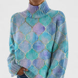 Phoebe | Women's Knit Sweater with Print