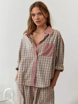 Calla | Women's Plaid Two Piece Set