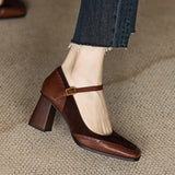 Genevieve | Women's Elegant Mary Jane Block Heels