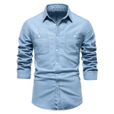 Jordy | Men's Light Blue Denim Button-Up Shirt