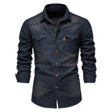 Kirk | Men's Denim Button-Up Shirt