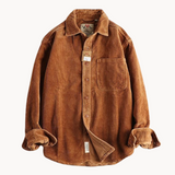 Beckett | Men's Brown Corduroy Long Sleeve Shirt