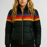Natalie | Women's Padded Rainbow Jacket