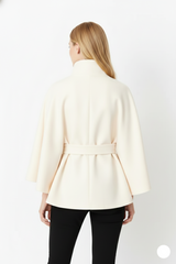 Talia | Women's Winter High Collar Belted Coat