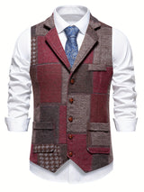 Bobby | Men's Tweed Patchwork Vest