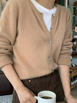Lexi | Women's Green Knit Cardigan