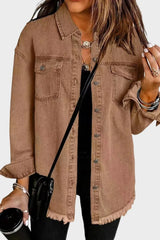 Keira | Women's Overshirt Denim Brown