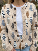 Marin | Women's Cat Print Cardigan