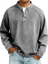 Isaac | Men's Henley Knit Sweater
