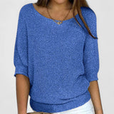 Sonia | Women's Blue Knit Sweater