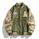 Finn | Men's Varsity Button Up Bomber Jacket