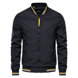 Herb | Men's Striped Hem Bomber Jacket