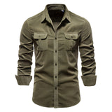 Hayes | Men's Military Style Long Sleeve Shirt