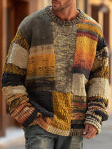Dominic | Men's Jersey Patchwork Multicolor