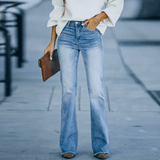 Mercedes | Women's High-Waist Straight Jeans