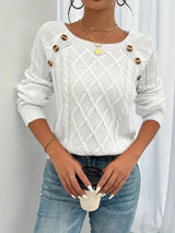 Maya | Women's Cable Knit Raglan Sweater
