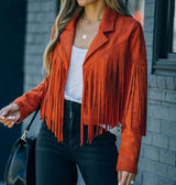 Erica | Women's Fringe Moto Jacket