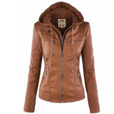 Olivia | Women's Faux Leather Moto Jacket