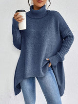 Wynter | Women's Asymmetrical Hem Oversized Sweater
