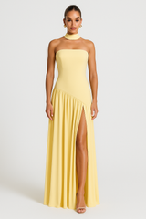 Paisley | Women's Stylish Strapless Slit Maxi Dress